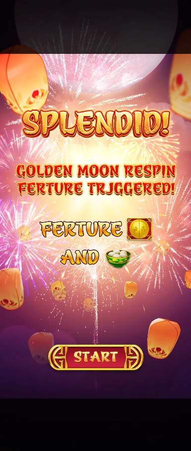 Golden Moon Respin feature triggered